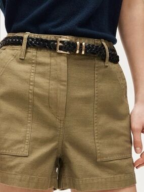 J. Crew Olive Green Utility-Pocket Shorts 27 NWT